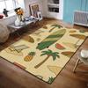 Surfboard and Tropical Beach Vibes Rug Non-slip Rug Suitable for Living Room and Bedroom Sofas