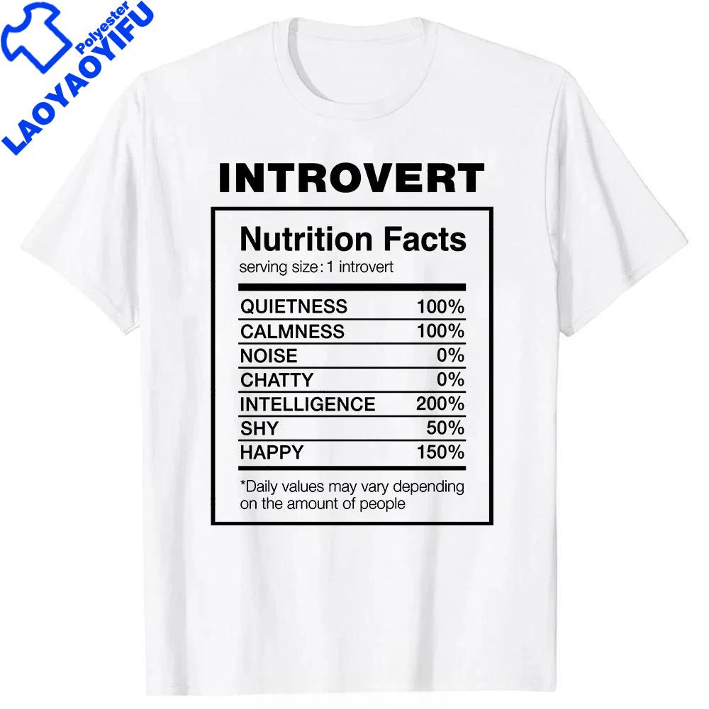 Saying Humor Introvers Joke Introvert Tshirt Unisex Y2k Clothes Oversized Polyester Shirt Funny Quotes Fitness Graphic Tees