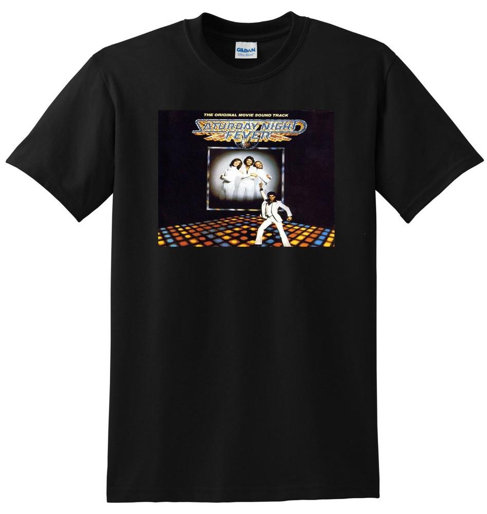 SATURDAY NIGHT FEVER T SHIRT bee gees vinyl cd cover S5XL Unisex T-Shirt S