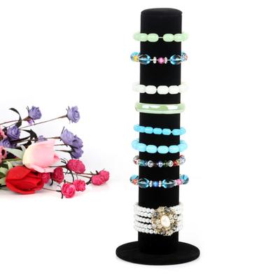 Velvet Jewelry Stand Rack Bracelet Watch Hair Hoop Display Holder Organizer