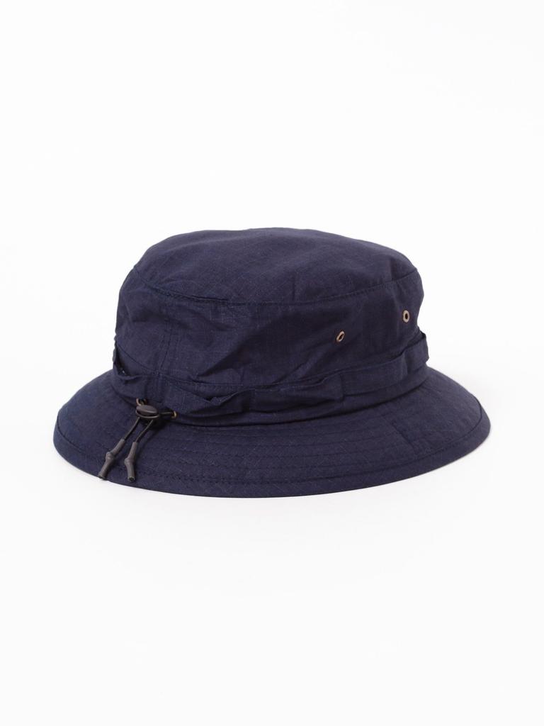 Beams Plus Indigo Ripstop Jungle Hat for Men, INDIGO FREE 38410166017