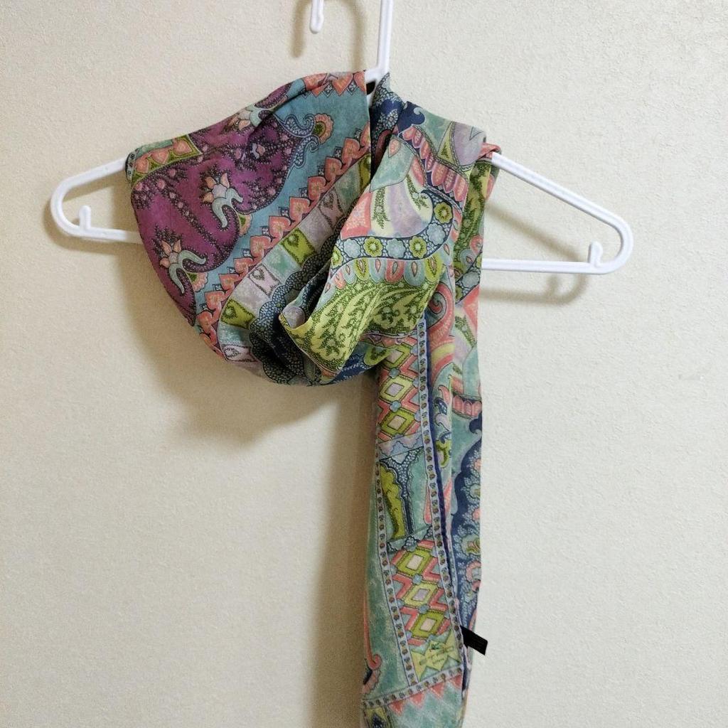 Used ETRO Paisley Pattern Silk Stole