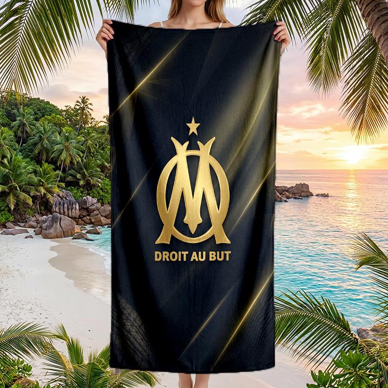 Telo da Spiaggia Asciugatura Rapida in Microfibra Assorbente Portatile da Viaggio Nuoto Olympique Lyonnais FC
