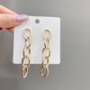 New Hip-hop Chain Earrings Female Metal Tassel Earrings for Women Hollow Geometric Statement Dangle Earrings bijoux femme
