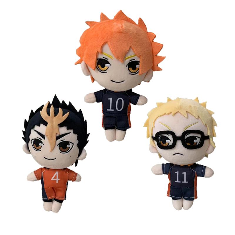 Bambola di Peluche Haikyuu da 20CM Anime Pallavolo Morbida Bambola Ripiena Haikyuu! Hinata Shoyo Tobio Kageyama Cuscino Peluche Giocattolo per Bambini