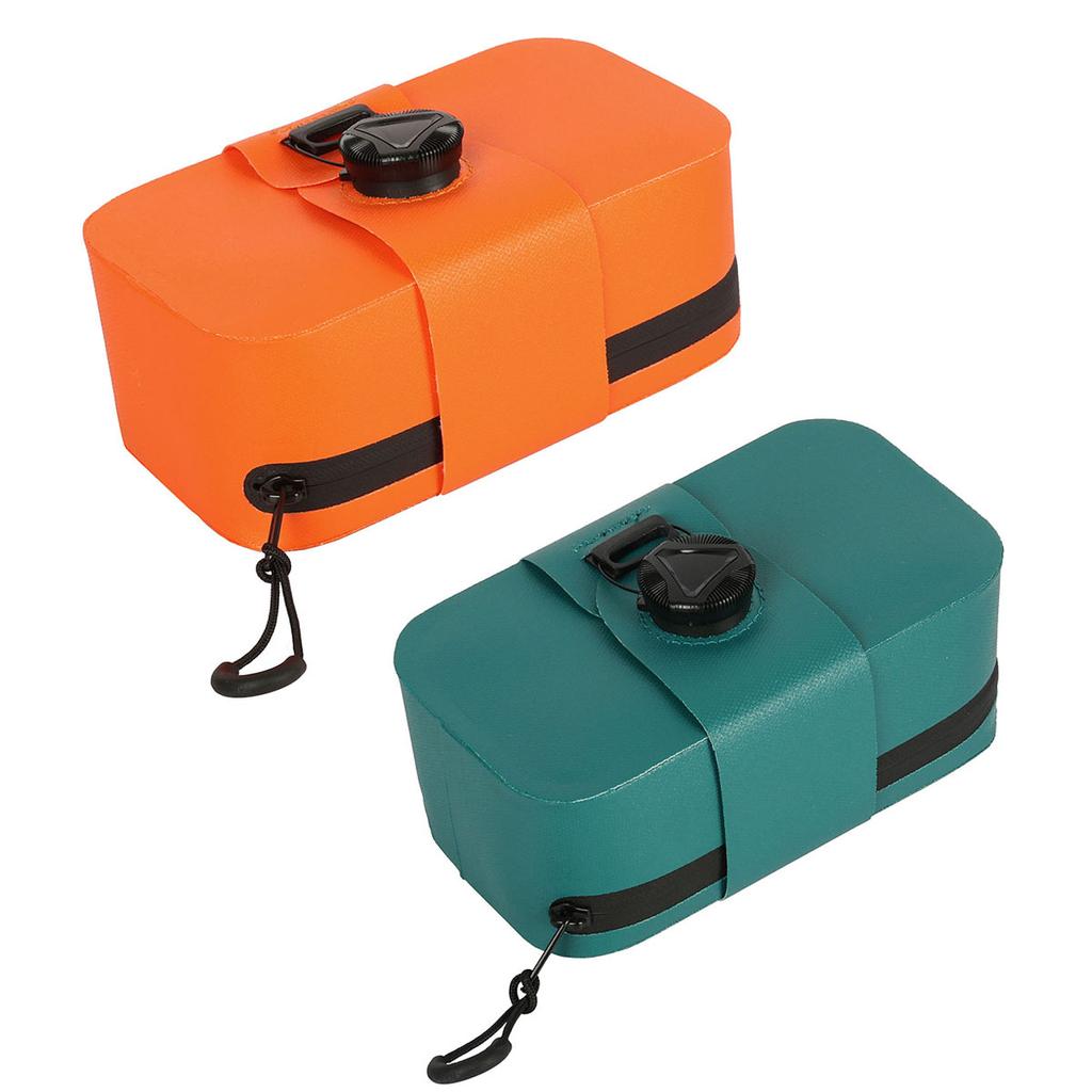 Waterproof Bicycle Saddle Bag -Rotating Lacing Bicycle Seat Bag Portable Cycling Seat Pack for Mountain Road Bikes and Commuter