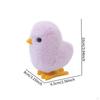 Chick Plush Wind Up Toy Realistic Novelty for Birthday Gifts Basket Stuffers Yellow 31g