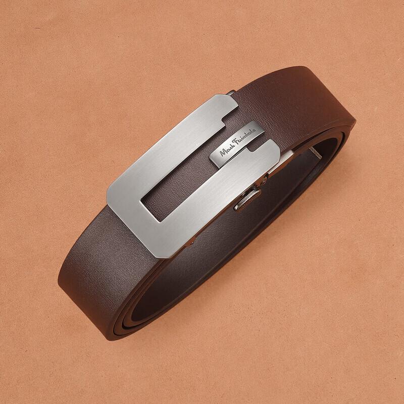 MARK FAIRWHALE Men s Automatic Buckle Leather Belt