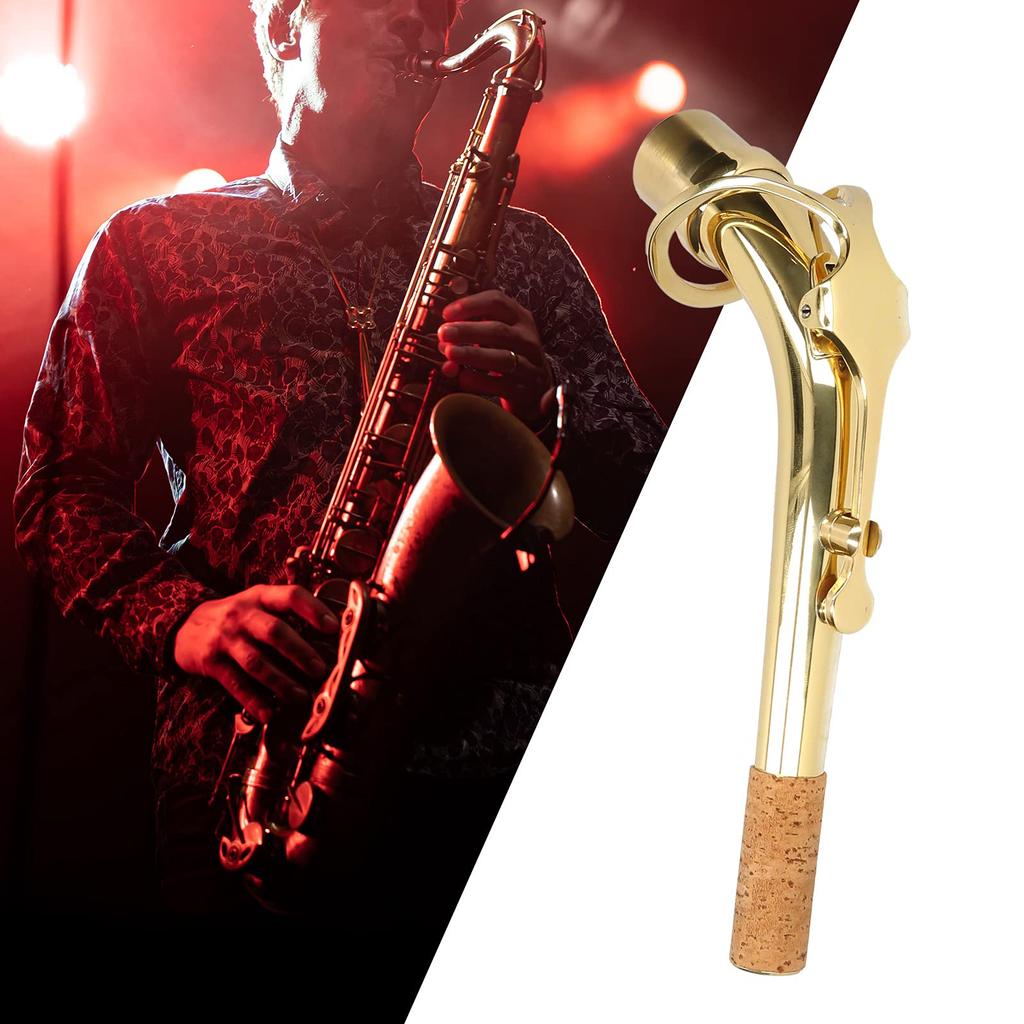Saxophone neck, Funien alto saxophone neck, brass bend neck, brass saxophone replacement part, saxophone accessory, for beginner saxophone players.