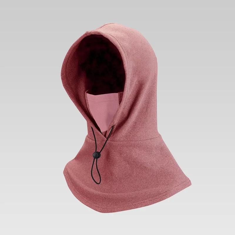 

Winter Balaclava for Women 3 in 1 Thermal Windproof Face Mask Hood with Scarf for Cycling Outdoor Sports Cold Weather Protection розовый