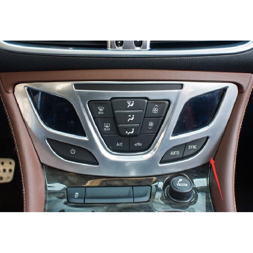 For Buick Envision 2016-2020 Matte Silver Center Console AC Switch Panel Trim