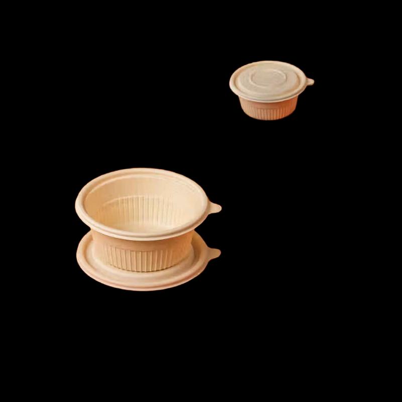 Disposable Biodegradable Corn Starch Round Food Container