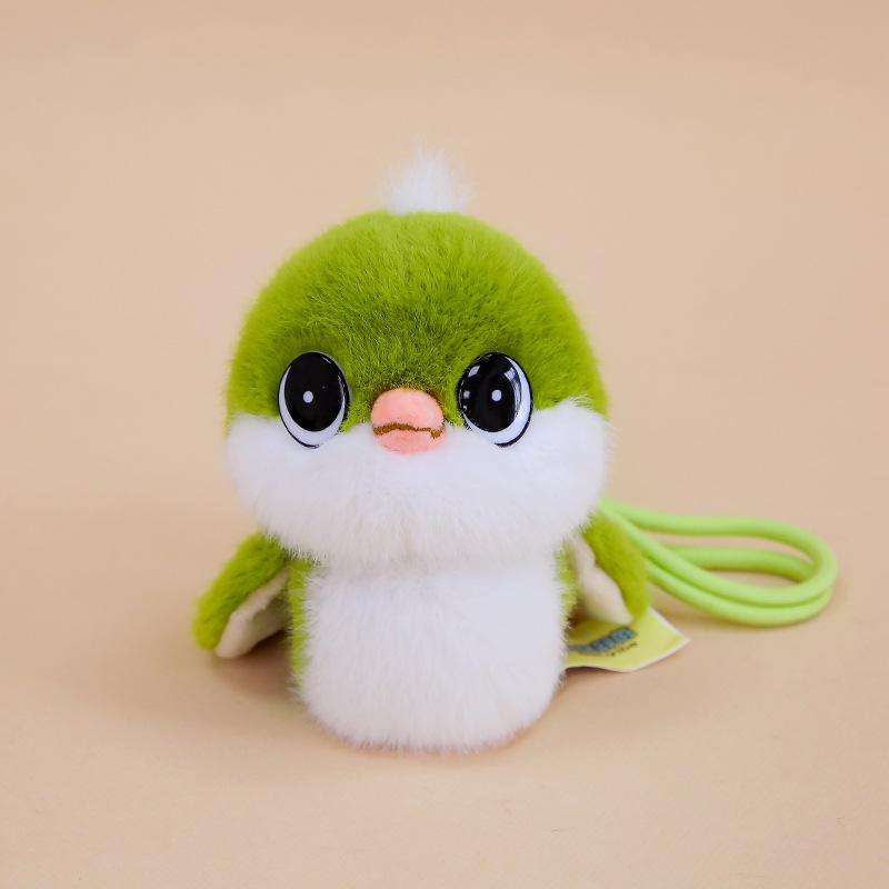 Simulation Meise Plüschtier Anhänger Schlüsselanhänger Puppe Aktivitätsgeschenk Vogelpuppe Rucksackanhänger