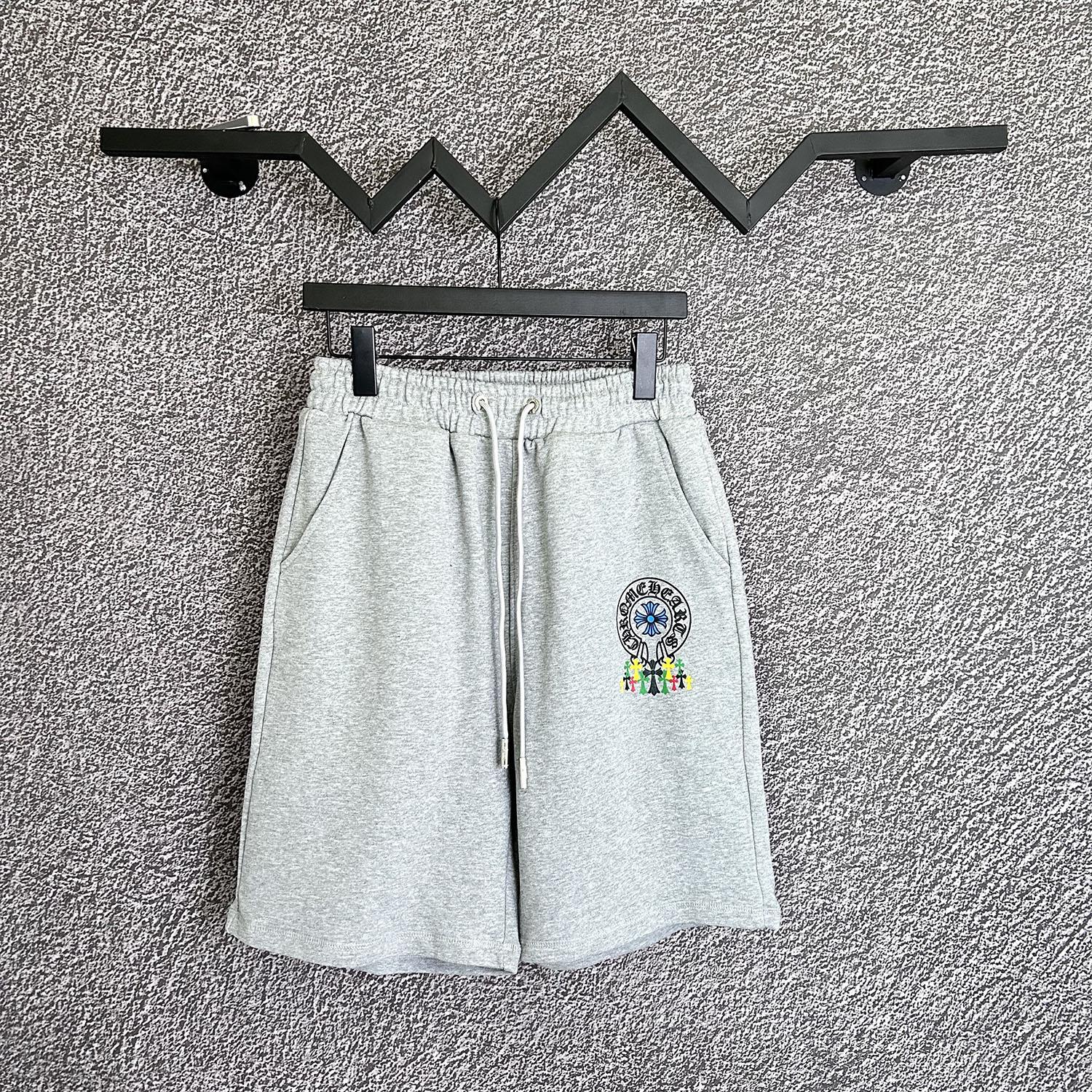

D202 CHROME HEARTS 2025 Summer New High Quality Cotton Men s Casual Shorts Outdoor Leisure Running Shorts M