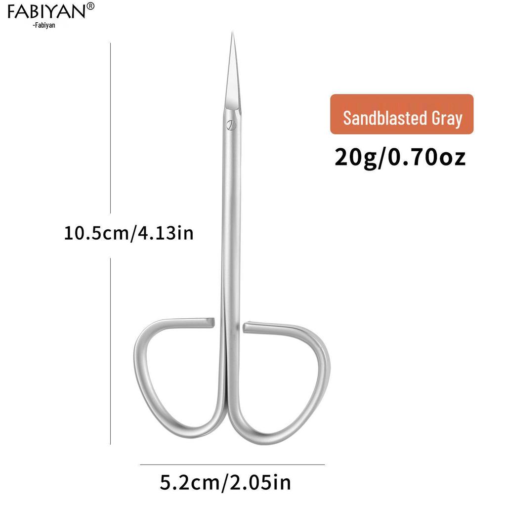 Stainless Steel Precision Cuticle and Eyebrow Trimming Scissors