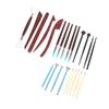 23 Pcs Pottery Tool Set Multipurpose Soft Clay Silicone Wood Auxiliary Carving Supplies