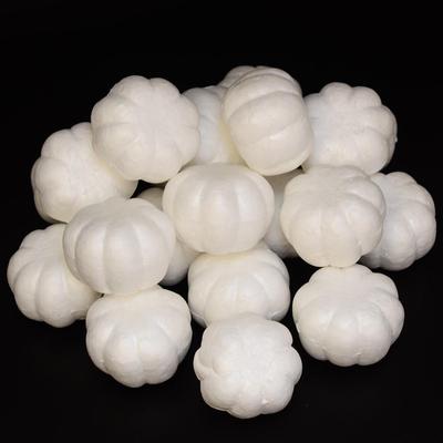 20 Pieces White Halloween Pumpkin Polystyrene Foam Decor for