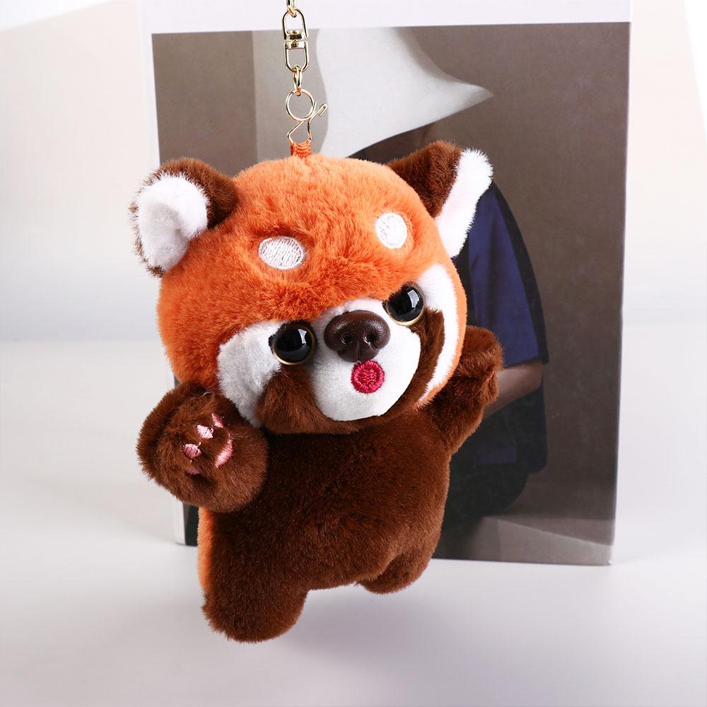 Toys Kawaii Animal Plush Pendant Cartoon Red Panda Plushies Pendant  Hanging Accessory