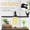 Black White Reptile Heat Lamp Blue Basking Spot Lamp UVA UVB Full Spectrum Sun Lamp with Rotatable Clip and Switch for Aquarium