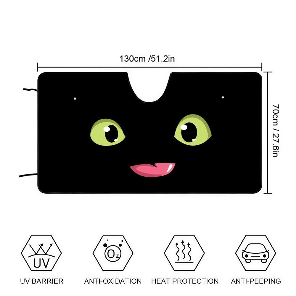 Cartoon Funny T-train Your Cute D-dragon Eye Car SunShade Windshield Anti-UV Window Windscreen Cover Shade Auto Visor