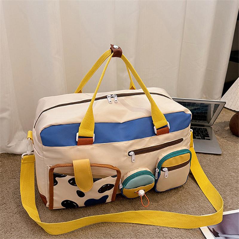 Dopamine Casual Travel Bag for Women, Lightweight Gym Yoga Swim Fitness Duffel, Short Trip Business Trip Carry, Large Handbags
