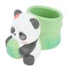 Panda Bamboo Pen Holder Cute Shape Large Capacity Resin Multipurpose Pen Pencil Holder for Home
