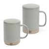 Masi Pogaeda Ceramic Duo Mug 2-set (4P) (Mint Gray)