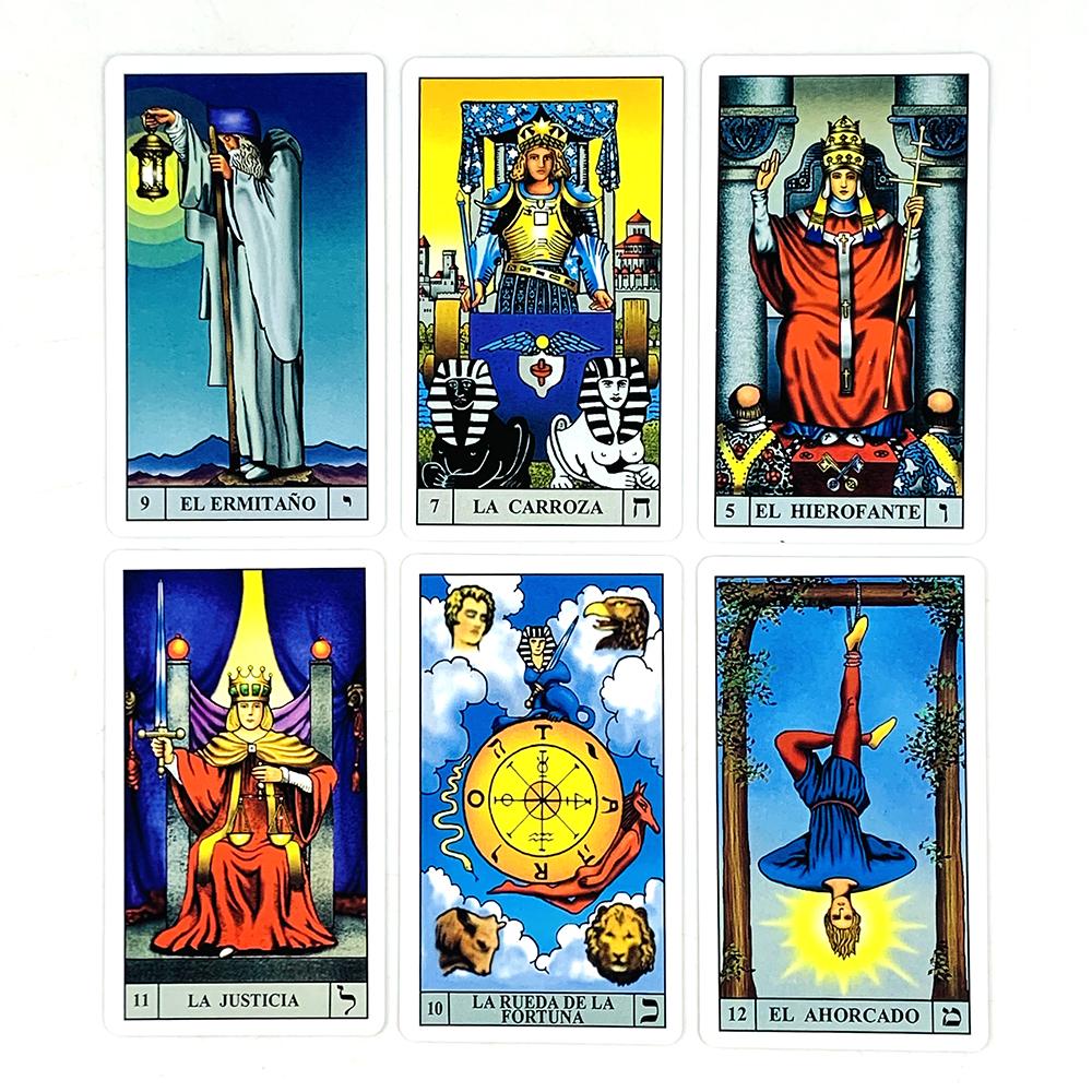 New Tarot Cards 78 Tarot Deck Spanish Version Fortune Telling Divination Edition Board Playing Game For Party,Christmas Gifts