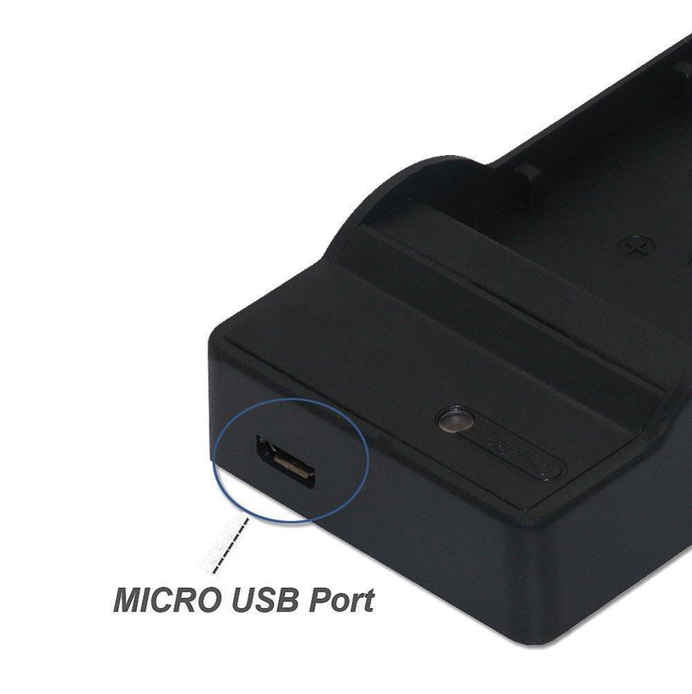 NinoLite USB Charger with International Plug, NB-10L Charger, DC123/K4