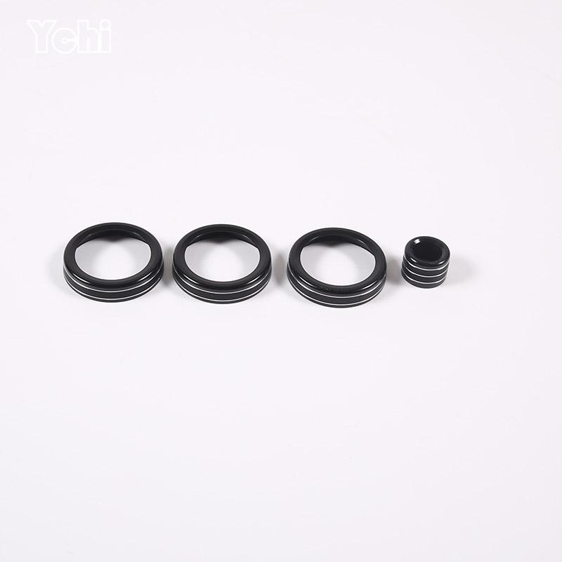For Land Rover Range Rover Evoque 2012-18 Car Air Condition Knob Audio Volume Control Button Circle Trim Ring Cover Accessories