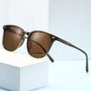 New Ultra Light Square Black Face Enhancing Sunglasses Trendy Natural Color UV Resistant 3069