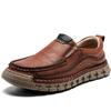 Men's Leather Casual Shoes Handmade Loafers Comfortable Men's Slip On Shoes Flat Moccasins Men's Sneakers