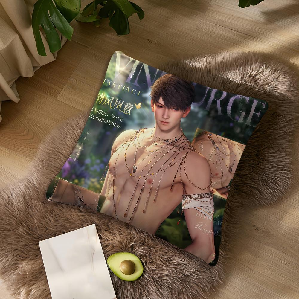 cushion cover Pillowcase DoubleSided Game and Printing Sofa Cushion hot Bedroom Bedside Love spring new Deepspace PillowCover