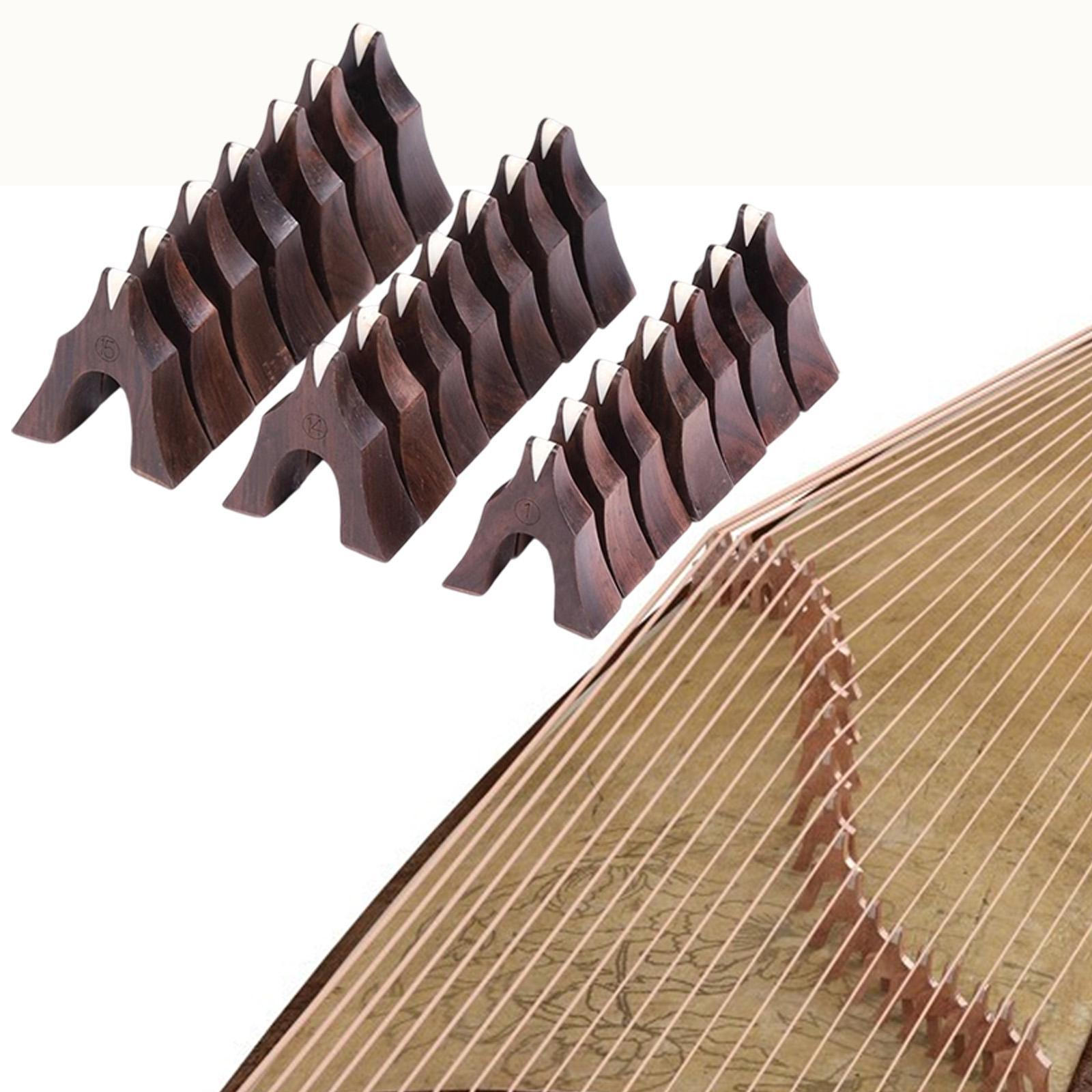 

21 шт. Деревянные мосты Guzheng, практичные легкие детали музыкальных инструментов,