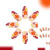 Fake Nails Fall Winter Floral Nail Art Plastic Press On Nails With Coffee Tone Flower Motifs For Multiple Occasion