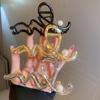 Metallic Cross Wave Pearl Grab Clip Fashion Back Head Large Disc Hair Temperament Shark Hairpin