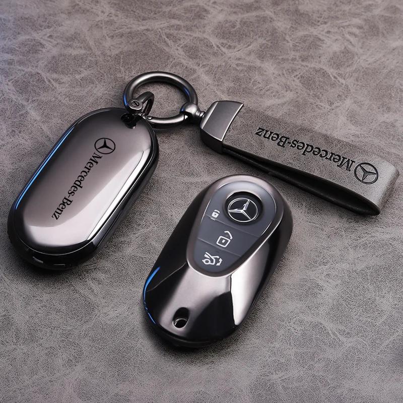 RPO5 Car Key Fob Cover Case Keychain Holder For Mercedes Benz Accessories A200 C180 C200 C300 GLA250 GLC300 GLE400 GLE500
