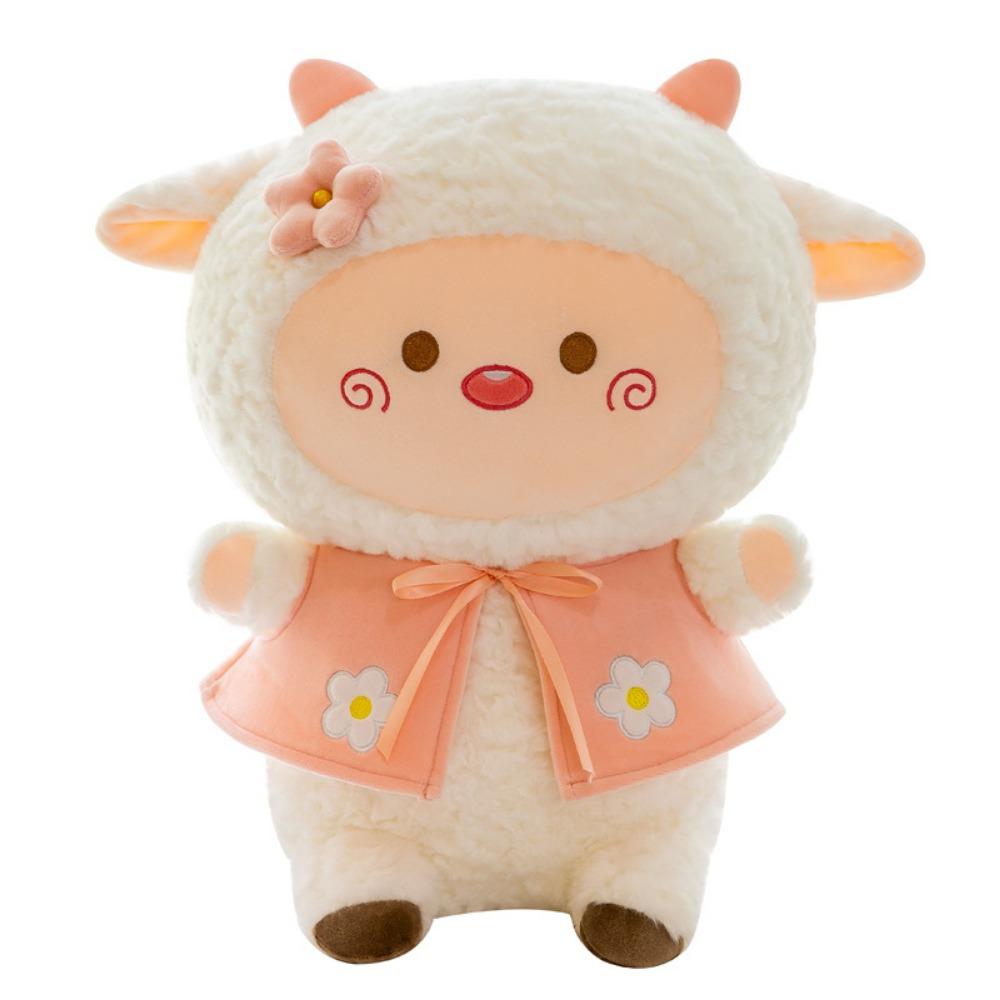 

Fluffy Plush Llama Dolls Soft Stuffed Animal Pillow Hugging Alpaca Plush Toys Friends белый