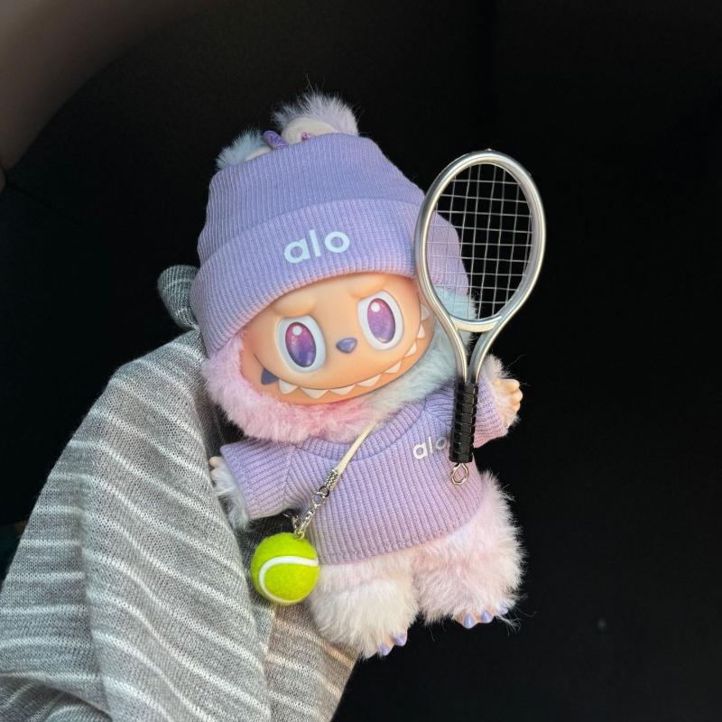 

Одежда для куклы Лабубу Размер Изысканный Спортивный Стиль Теннисный Костюм Модная Одежда для Куклы Labubu doll clothes