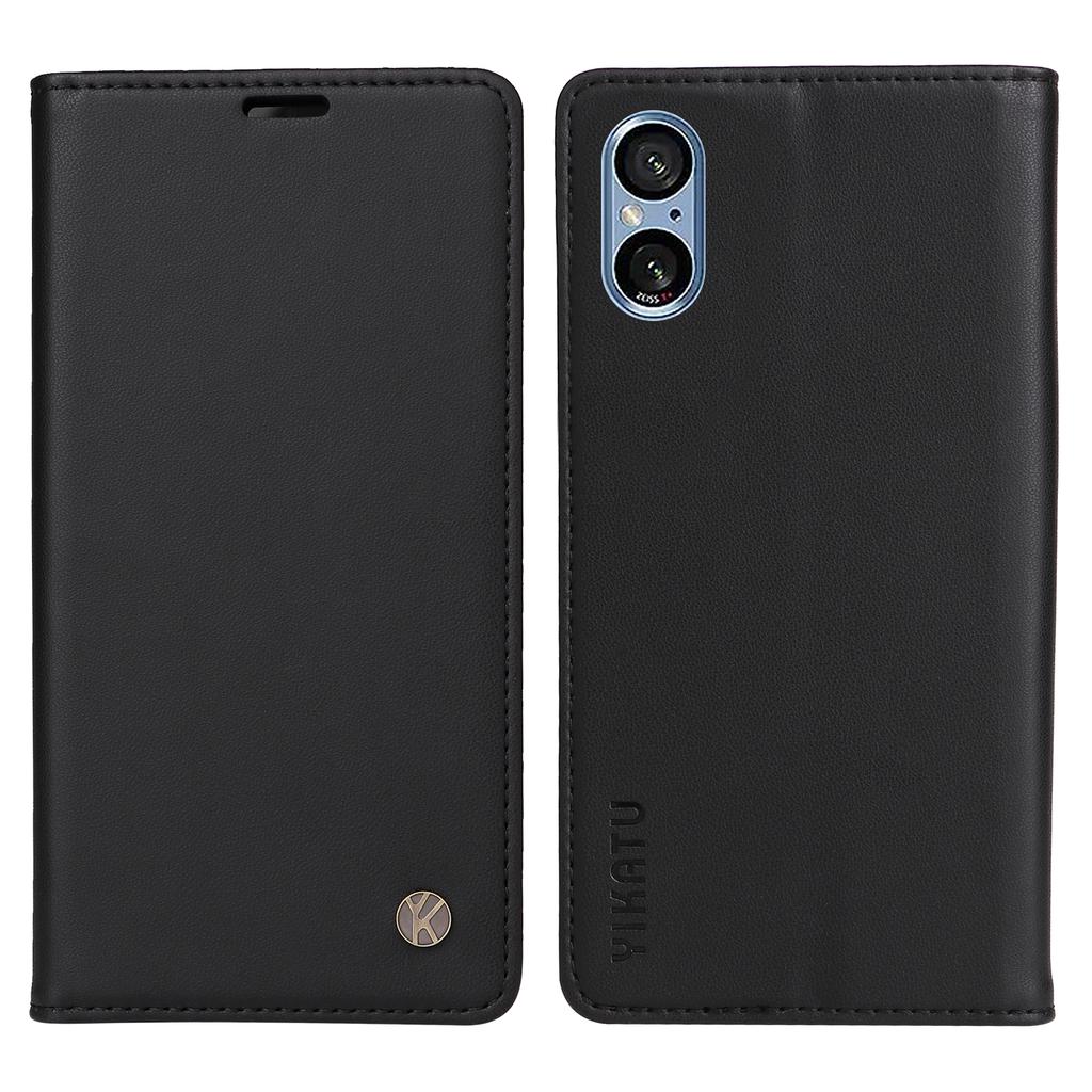YIKATU YK-001 For Sony Xperia 10 VI Case Folio Strong Magnetic Closure Leather Phone Cover