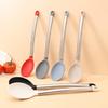Practical Silicone Utensils Serving Spoon for Efficient Stirring and Scooping with Soft Grip and Spill Proof Assurances