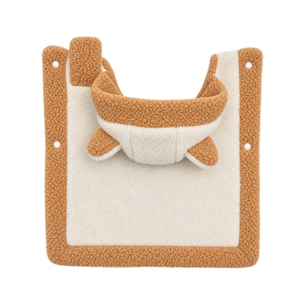 Thick Fleece Pet Cape Cloak Bear Ear Design Pet Sleeping Blanket for Small Medium Cats Dogs