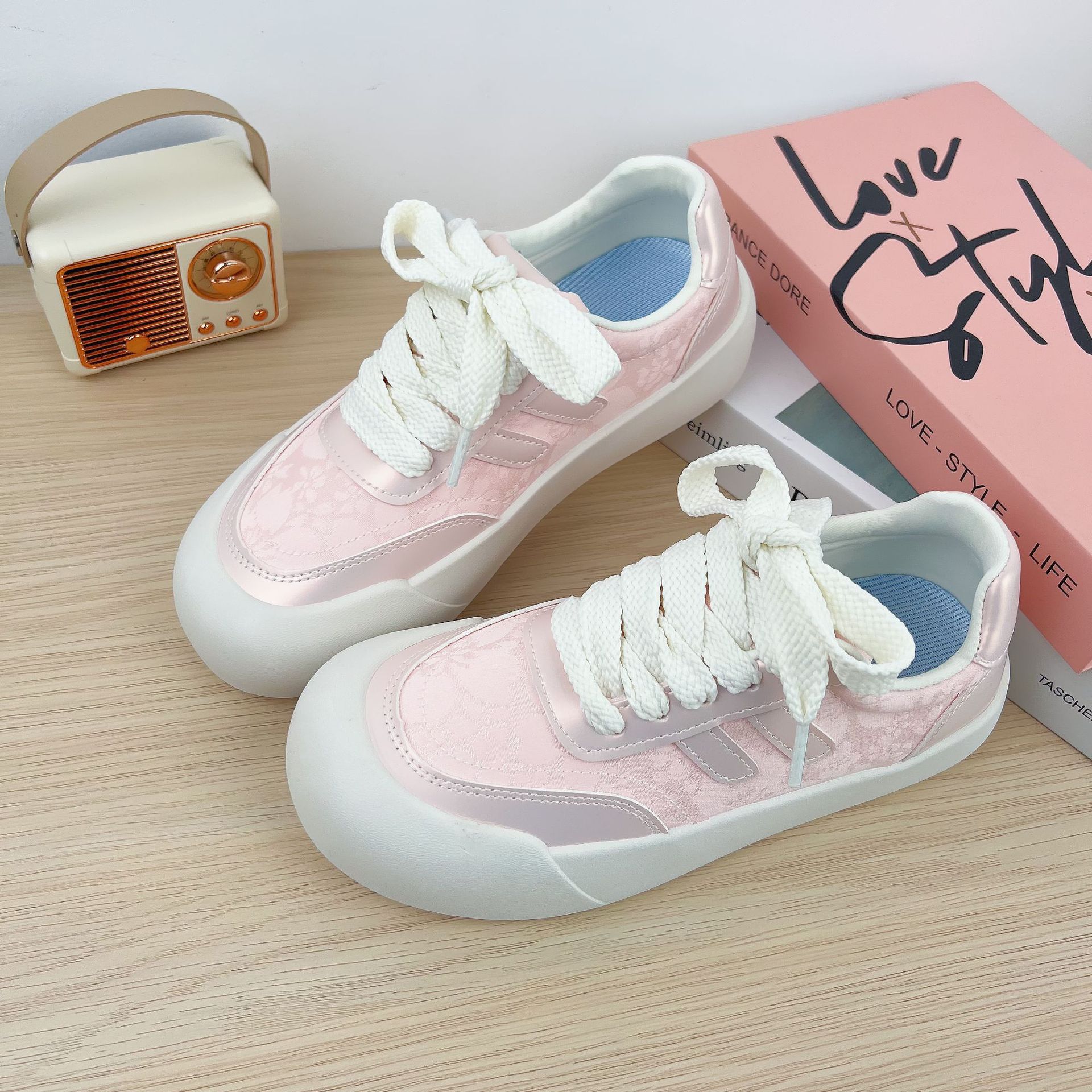 

Mesh breathable women s summer new versatile net shoes women s shoes muffin casual thick baseplate shoes 40 розовый