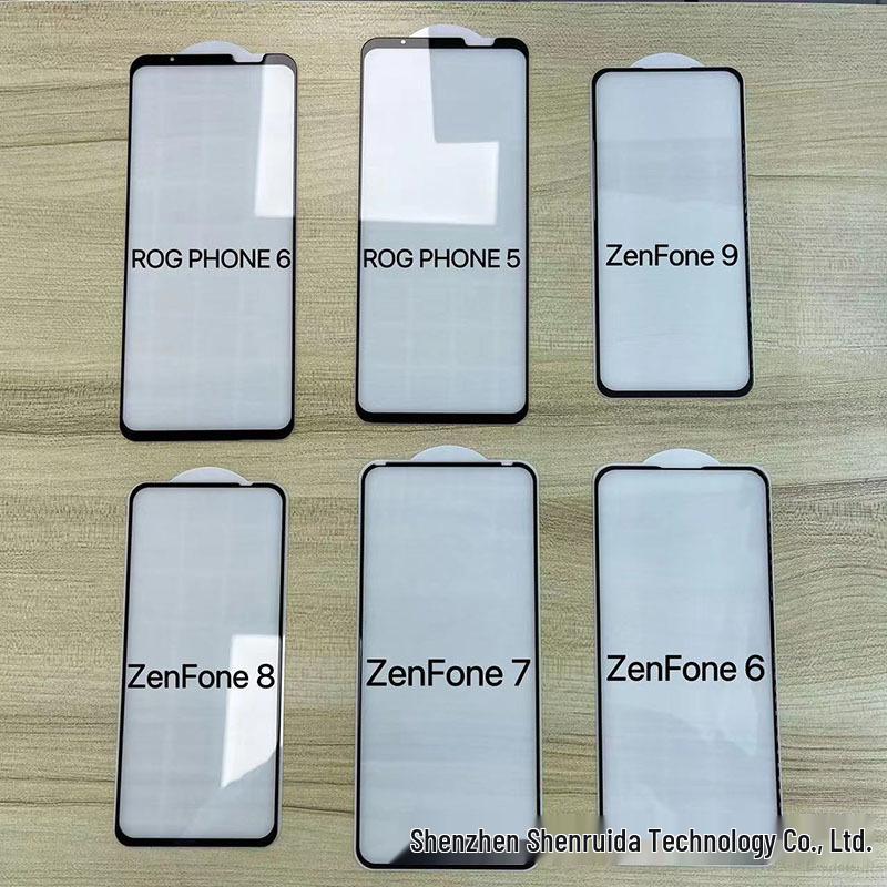 Asus ZenFone Full Screen Tempered Glass Protector for 9, 8 Flip, 6Z, 7Pro - High-Aluminum, Electroplated, Large-Arc Design