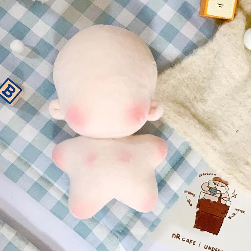 1Pcs 20CM Dolls Body Cotton Stuffed Embroidery Blank Changing Dressing Game Playing House Handmade Toys DIY Doll Accessories