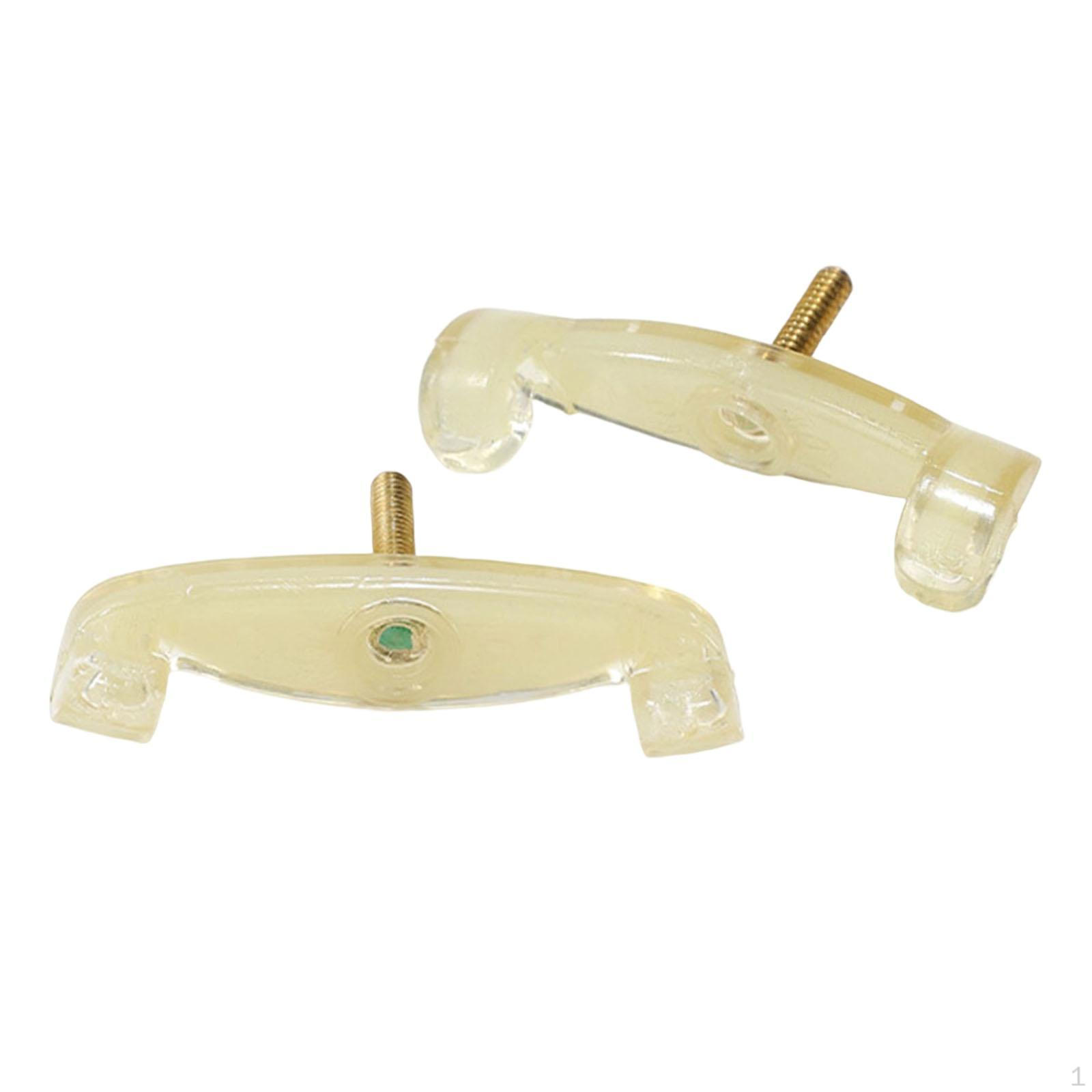 

2 Pieces of Violin Footrest, Universal Fork, Non-slip Rubber, Easy Installation, Compact Replacement L