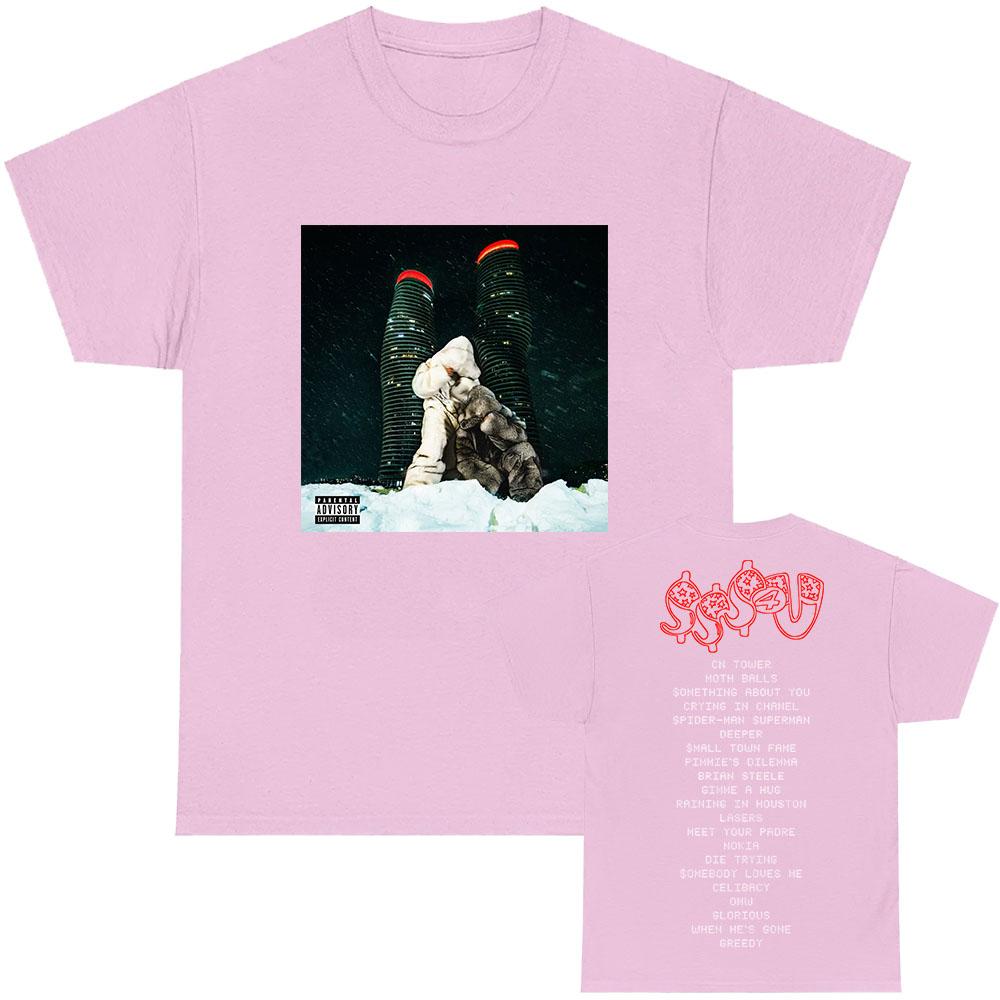 

SSS4U $ome $exy $ongs 4 U 2025 Альбом Футболки Рэпер PARTYNEXTDOOR и Дрейк Графическая футболка Хлопковые футболки Мужская Женская одежда Унисекс 4XL