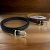 New Arrivals Open Run Women Slim Fit Leather Belt With Metal Buckle