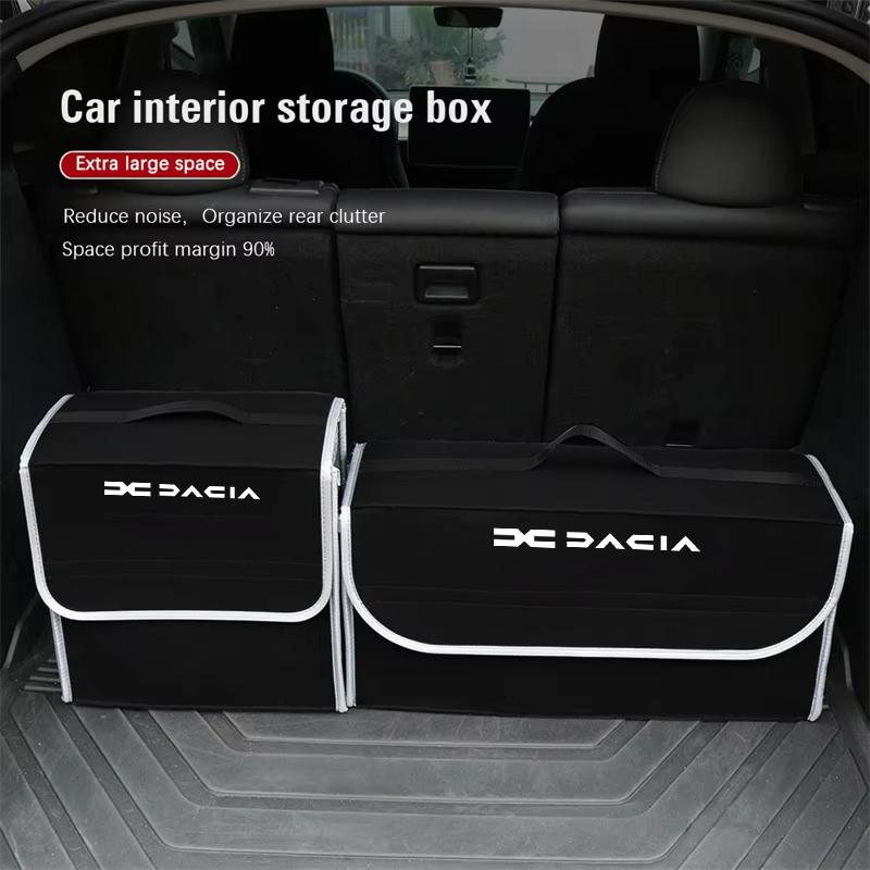 Autó Logó Csomagtartó Szervező Doboz Nagy Kapacitású Összecsukható Tárolótáska Dacia Stepway Dokker Lodgy Jogger MCV Duster Spring Sandero modellekhez