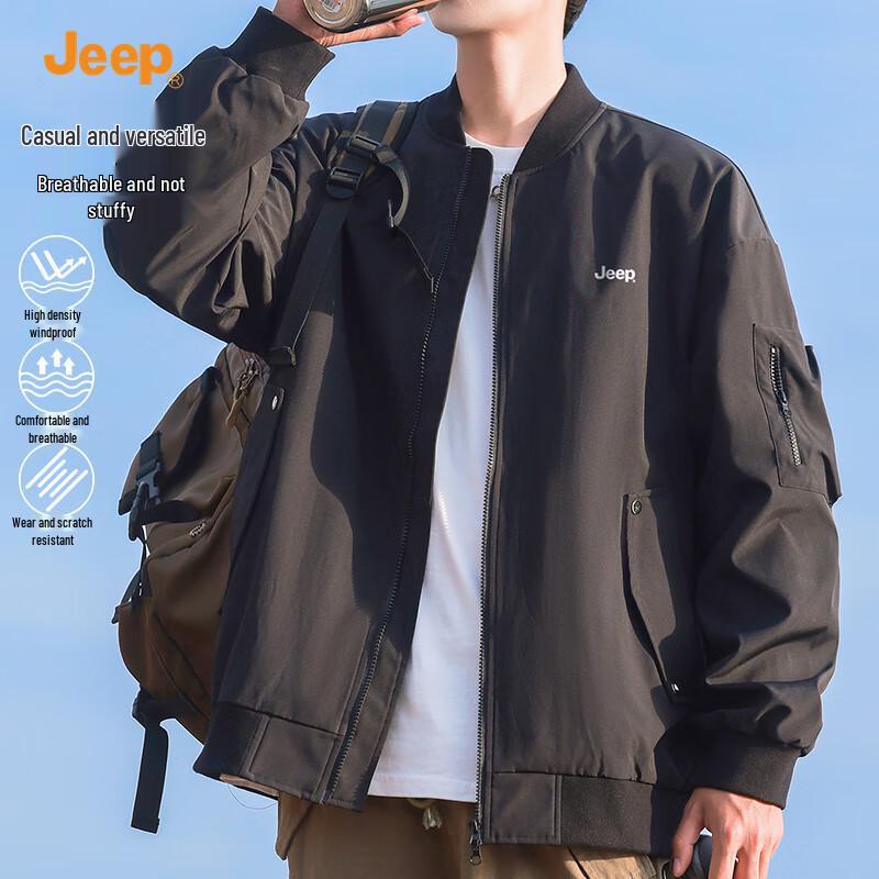

Jeep Men s Casual Multi-Pocket Flight Jacket 3XL